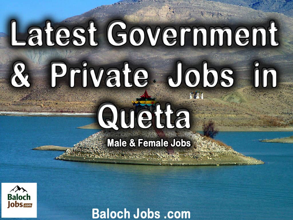 Latest Jobs in Quetta - Latest Government & Private Vacancies for male and female