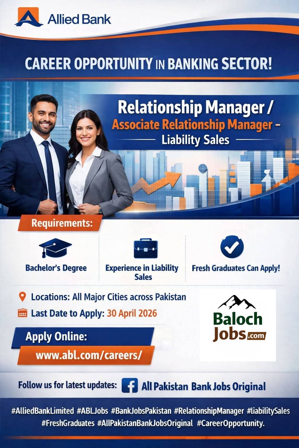 Allied Bank Jobs 2026 Online Apply Official Advertisement 