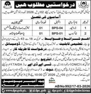 Municipal Committee Ormara Jobs 2026 Official Advertisement 