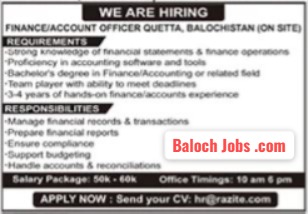 RAZITE Private Company Jobs in Quetta 2026 Official Advertisement