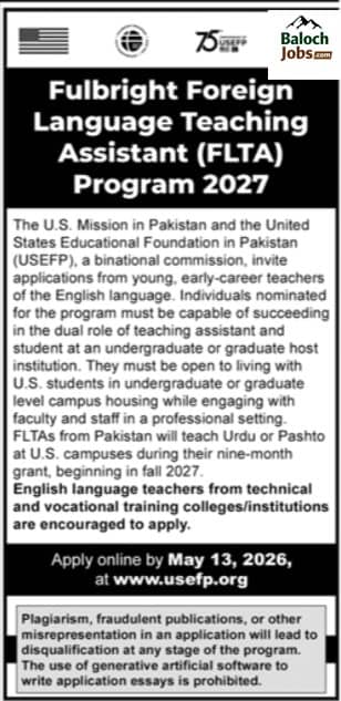 United States Educational Foundation in Pakistan Jobs April 2026 1 United States Educational Foundation in Pakistan Jobs April 2026 Official Advertisement