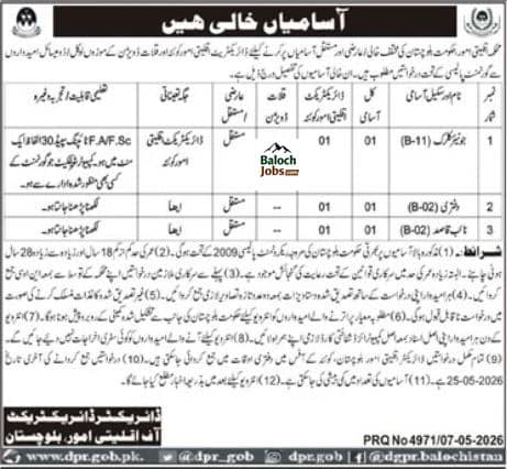 Minority Affairs Department Balochistan Jobs 2026 Advertisement 