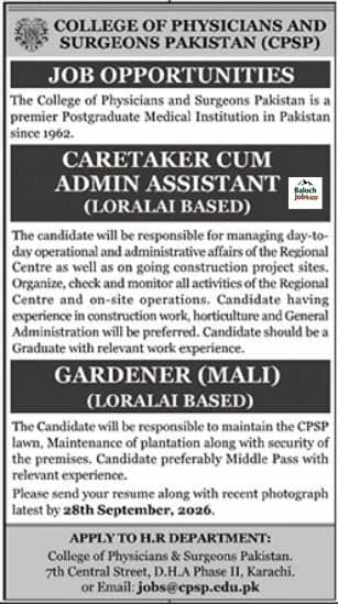 CPSP Jobs 2026 Official Advertisement