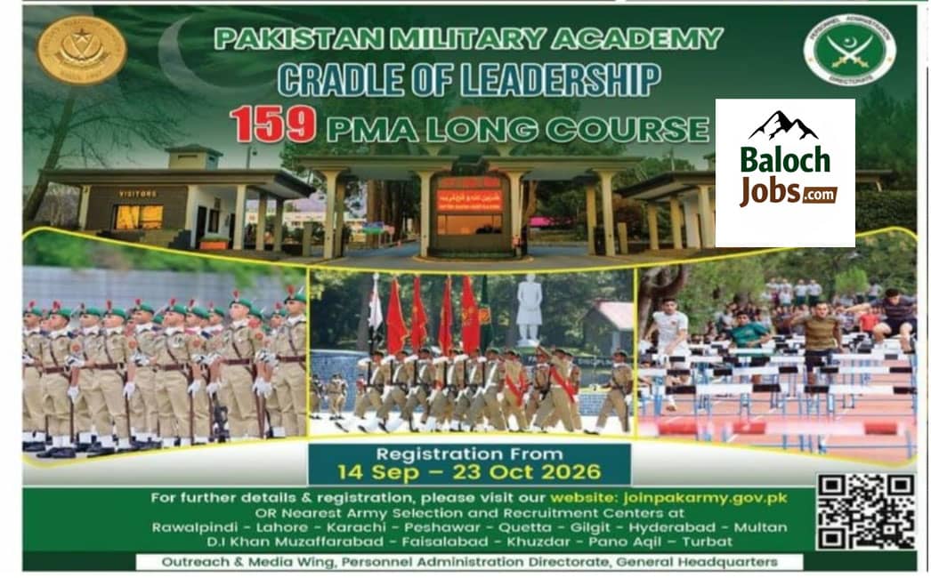 PMA Long Course Jobs 2026 Batch 159 Advertisement